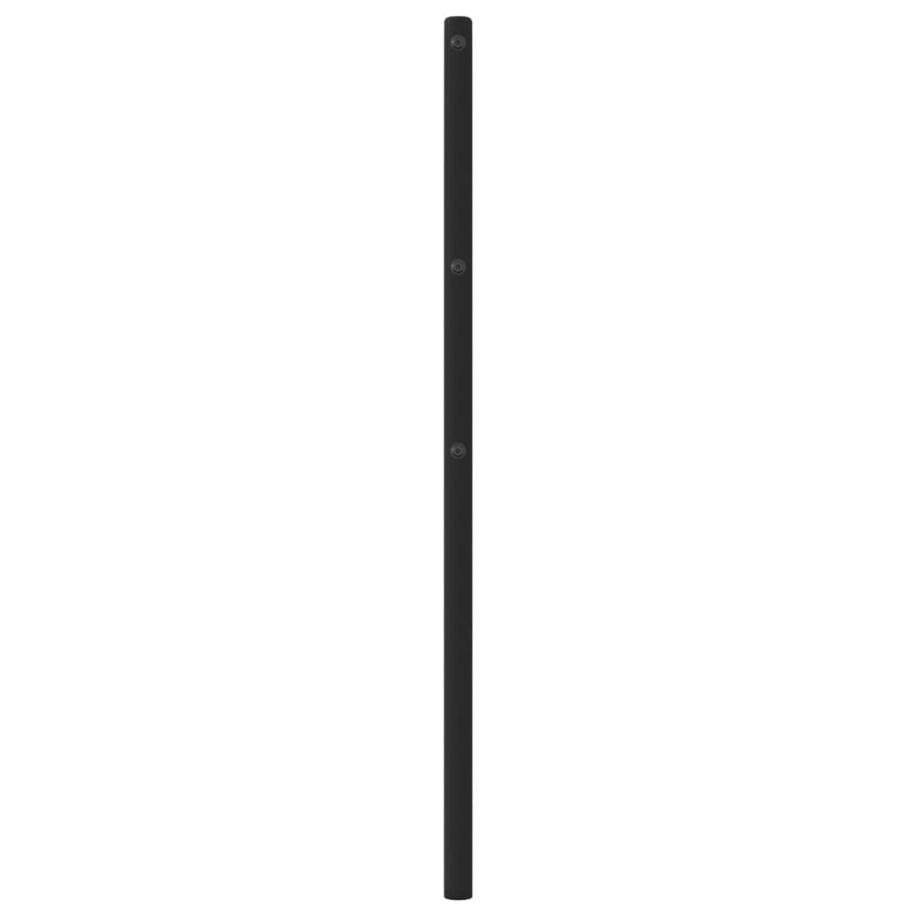 Cabeceira de cama 75 cm metal preto