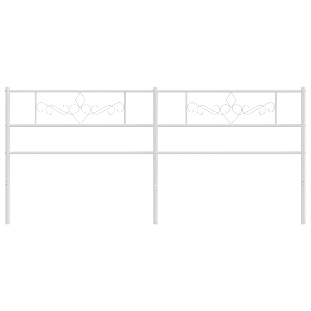 Cabeceira de cama 193 cm metal branco