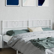 Cabeceira de cama 180 cm metal branco