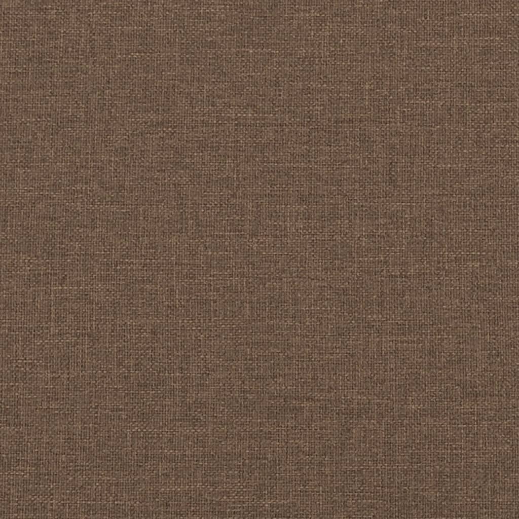 Sofá 2 lugares + almofadas decorativas 120 cm tecido castanho