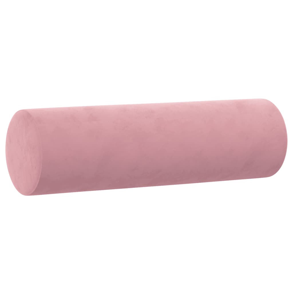 Sofá 2 lugares c/ almofadas decorativas 140 cm veludo rosa