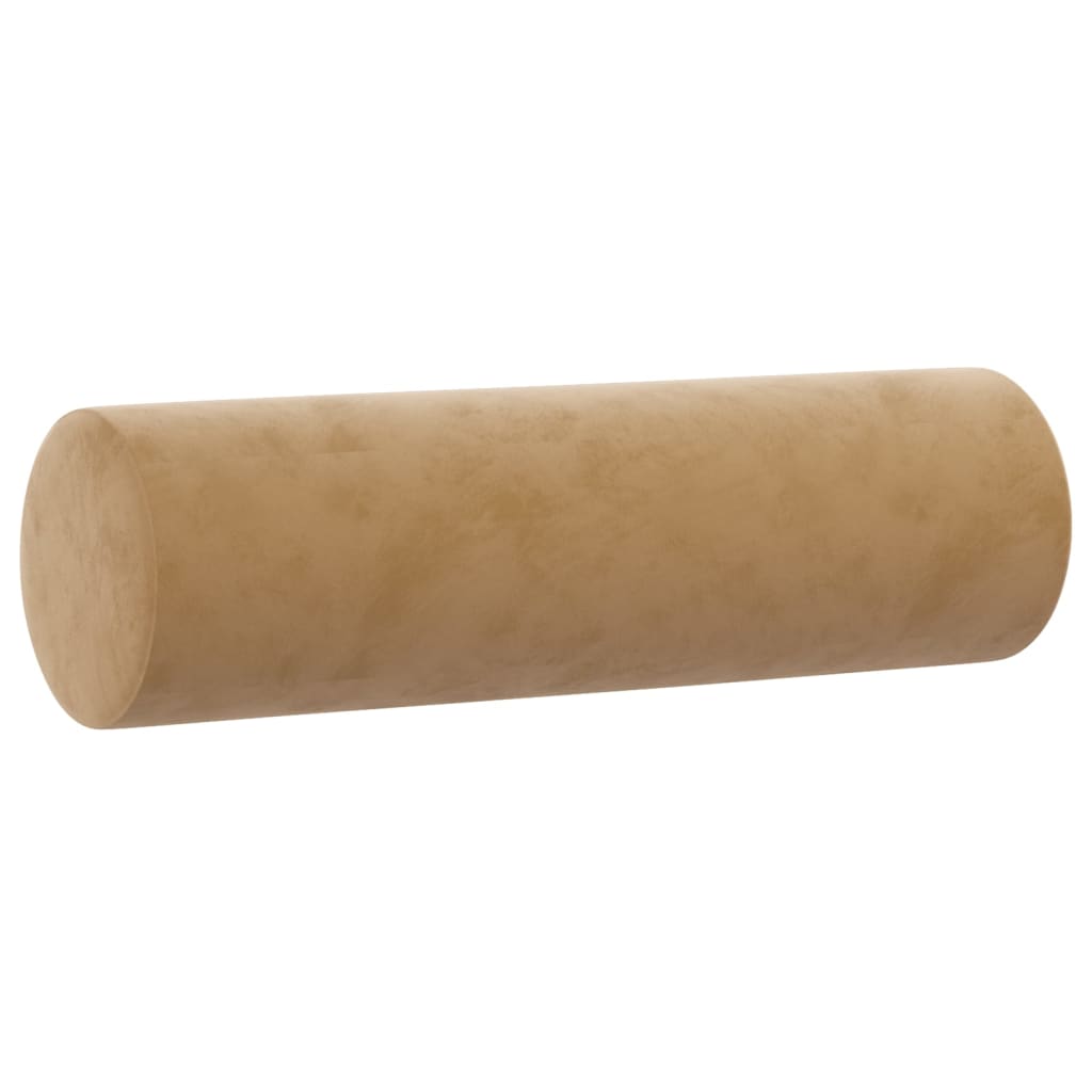 Sofá 2 lugares c/ almofadas decorativas 140 cm veludo castanho