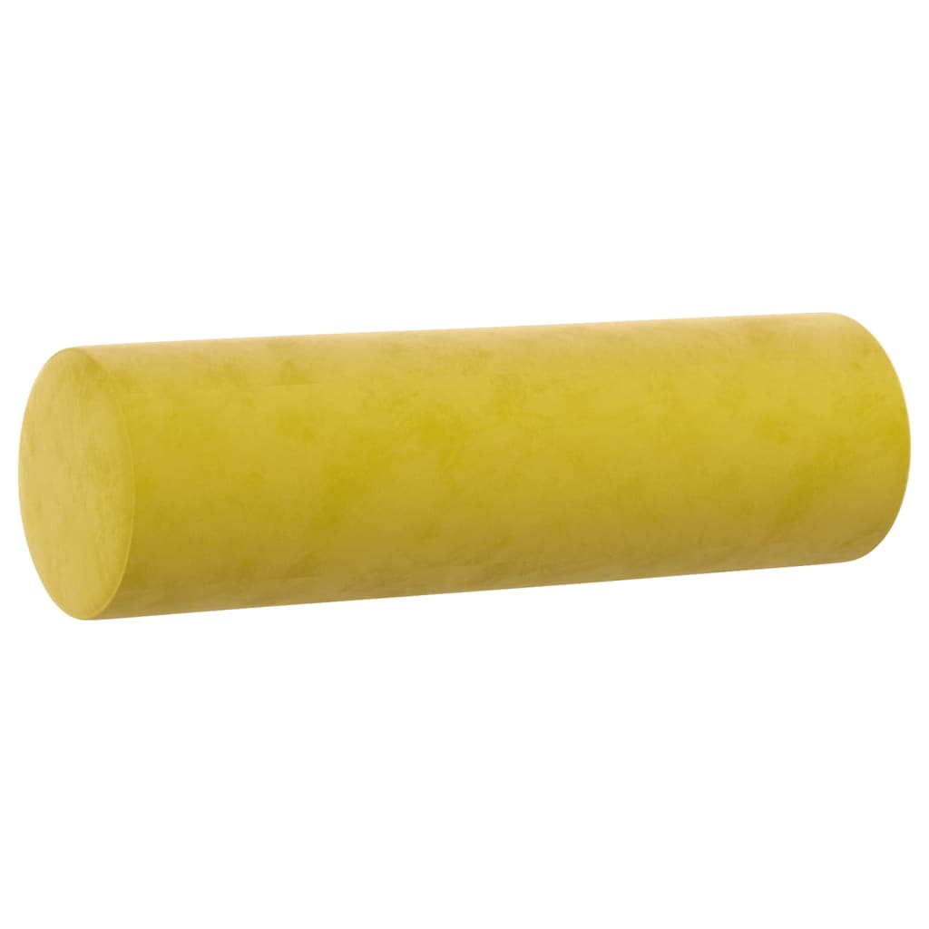 Sofá 3 lugares c/ almofadas decorativas 180 cm veludo amarelo