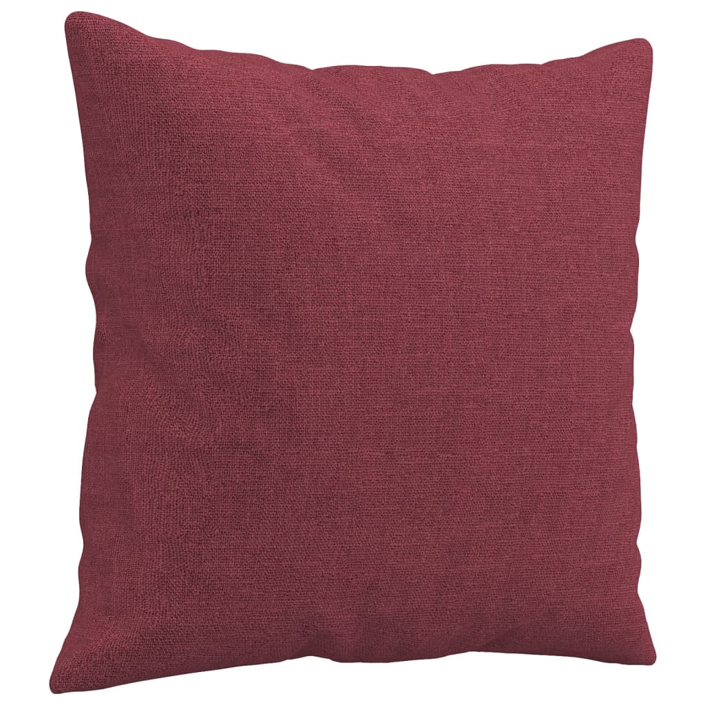 Sofá 2 lug. + almofadas decorativas 120cm tecido vermelho tinto