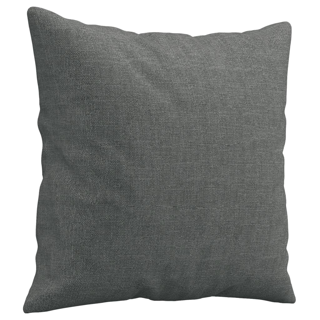 Sofá 2 lugares +almofadas decorativas 140cm tecido cinza-escuro