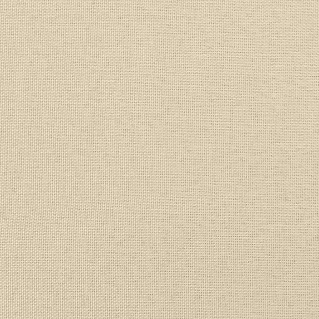 Sofá 2 lugares + almofadas decorativas 140 cm tecido cor creme
