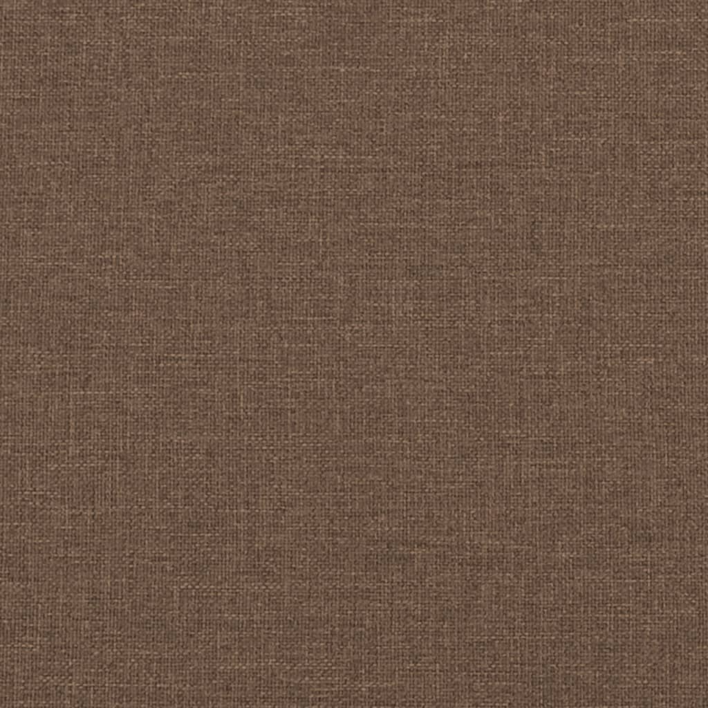 Sofá 2 lugares + almofadas decorativas 140 cm tecido castanho