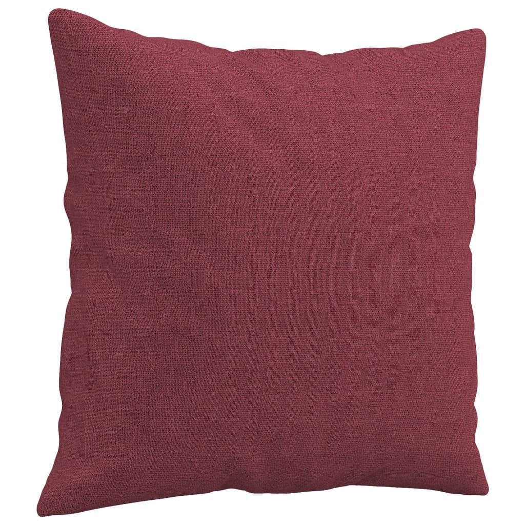 Sofá 2 lug. + almofadas decorativas 140cm tecido vermelho tinto