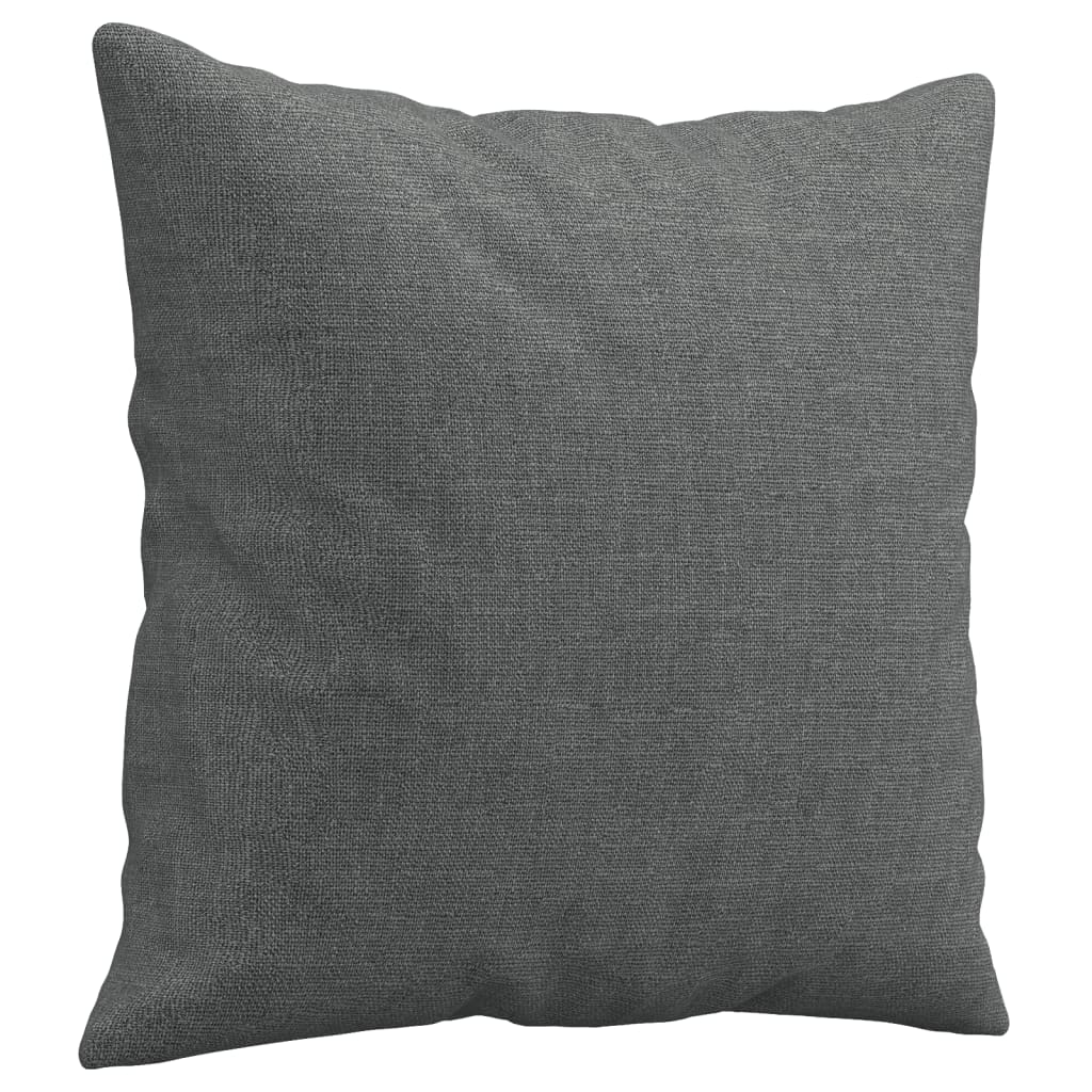 Sofá 3 lugares + almofadas decoração 180 cm tecido cinza-escuro