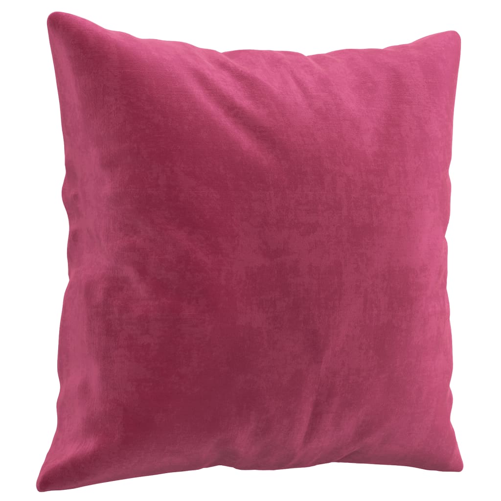 Sofá 2 lug. + almofadas decorativas 120cm veludo vermelho tinto