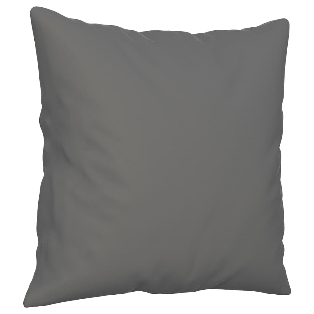 Sofá 3 lugares c/ almofadas 180 cm microfibra cinzento-escuro