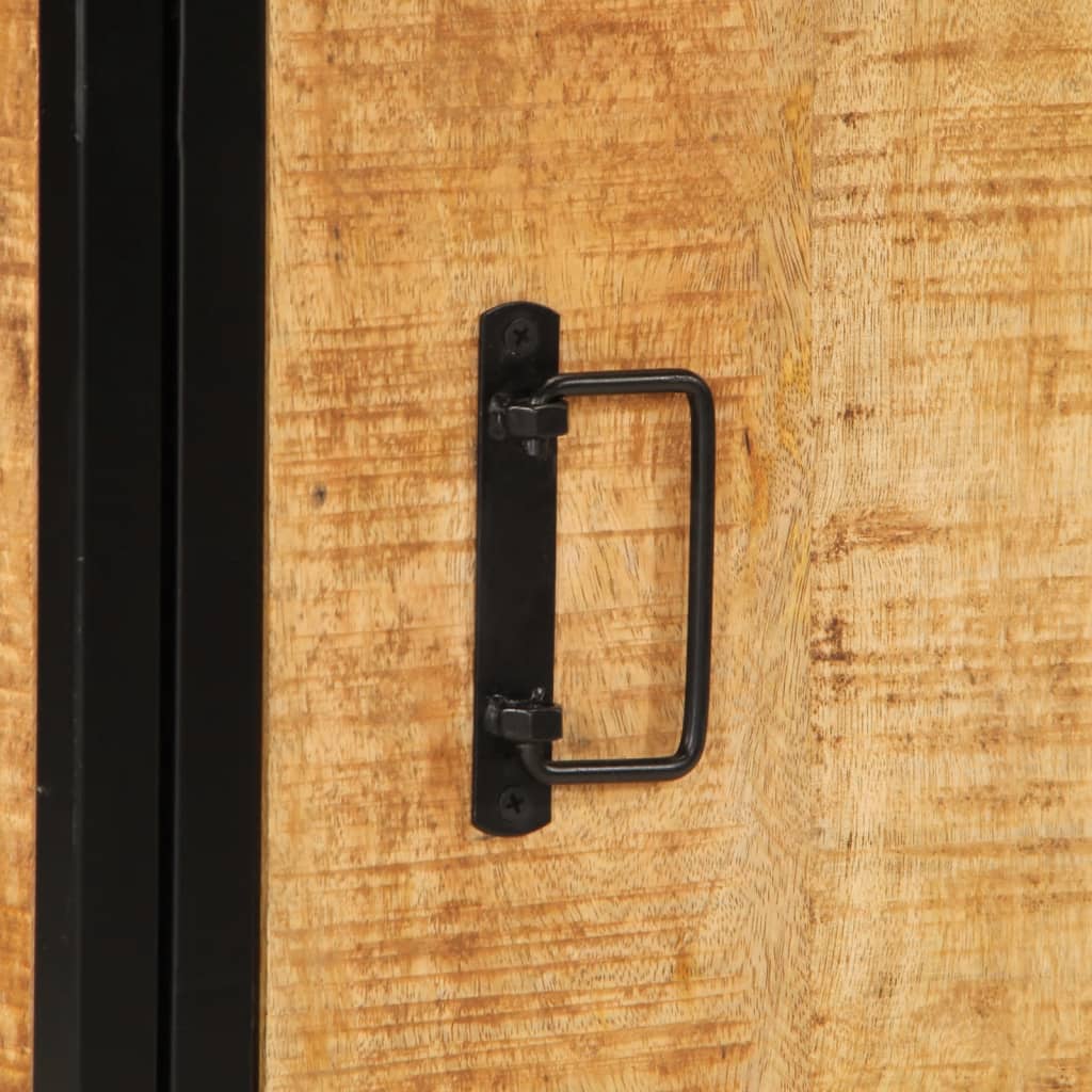 Mesa de cabeceira 40x30x52,5 cm madeira mangueira áspera maciça