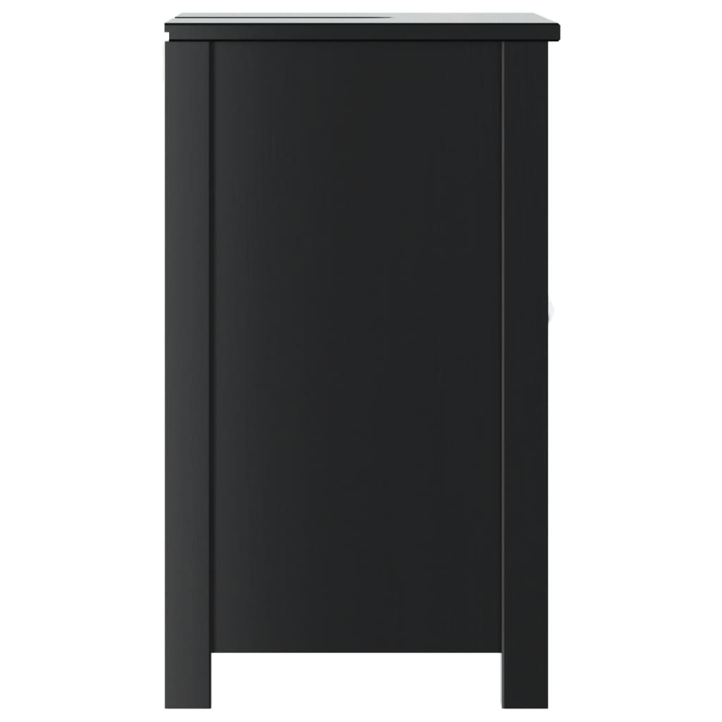 Móvel de lavatório BERG 60x34x59 cm pinho maciço preto