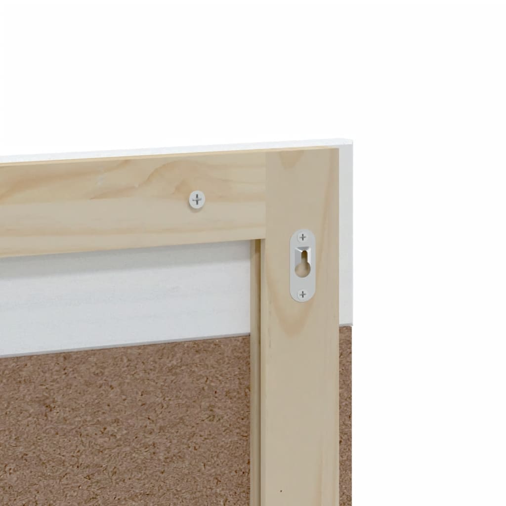 Espelho WC c/ prateleira BERG 60x12x70 cm madeira maciça branco