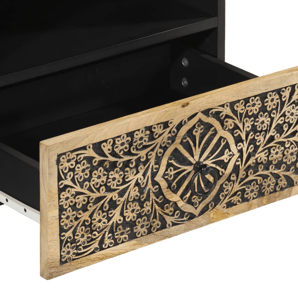 Móvel de TV 80x33x46 cm madeira de mangueira maciça