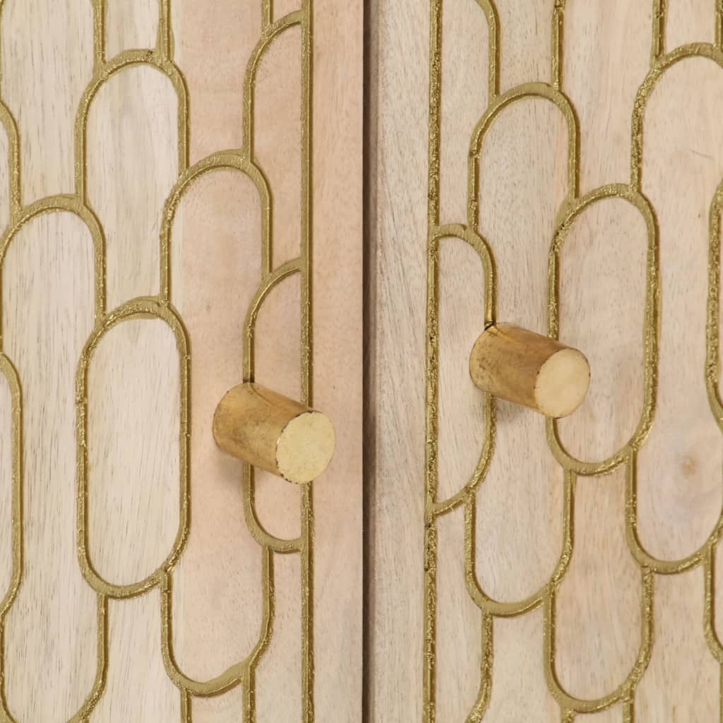 Mesa de cabeceira 50x33x60 cm madeira de mangueira maciça