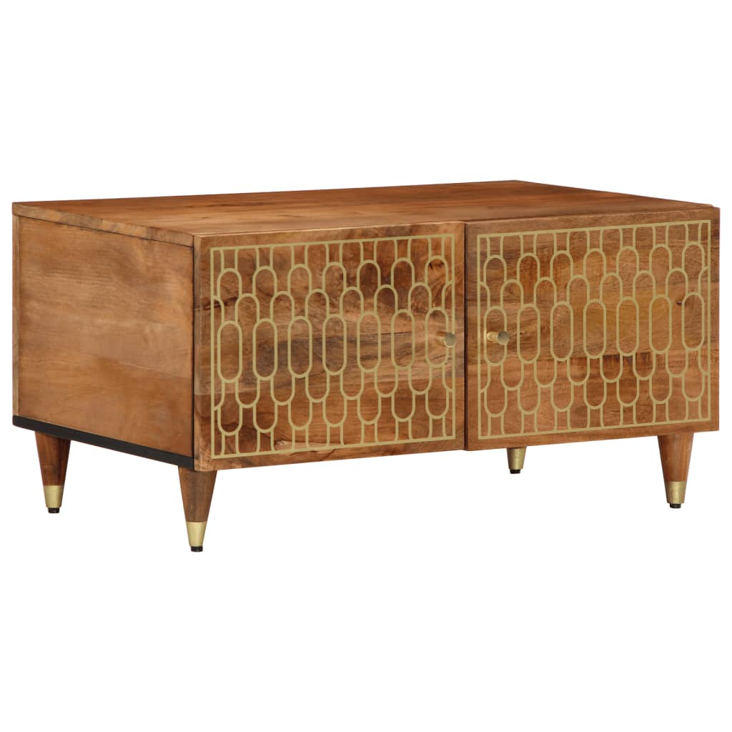 Mesa de centro 80x50x40 cm madeira de mangueira maciça