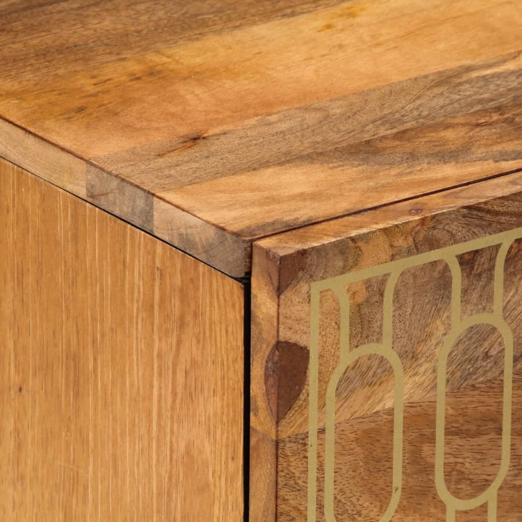 Mesa de cabeceira 50x33x62 cm madeira de mangueira maciça