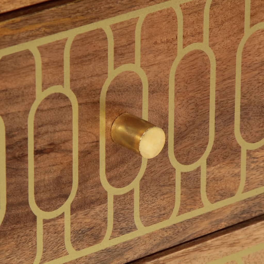 Mesa de cabeceira 50x33x62 cm madeira de mangueira maciça