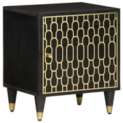 Mesa de cabeceira 40x33x46 cm madeira de mangueira maciça