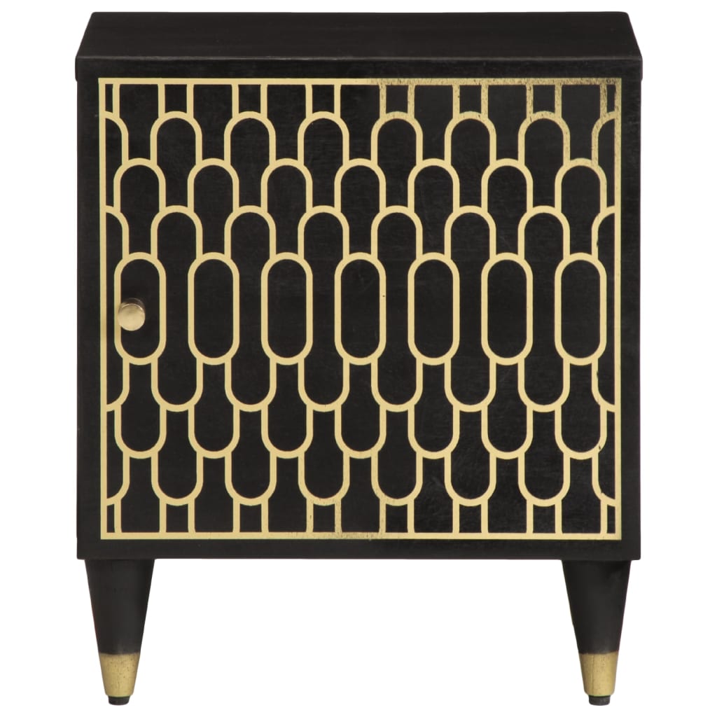 Mesa de cabeceira 40x33x46 cm madeira de mangueira maciça