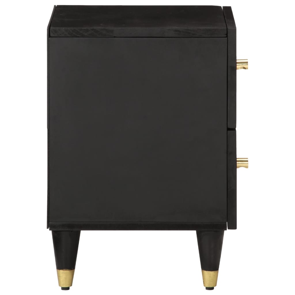 Mesas de cabeceira 2 pcs 40x33x46 cm madeira mangueira maciça