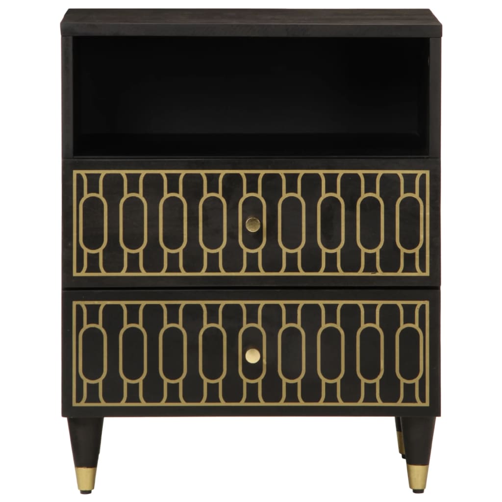 Mesa de cabeceira 50x33x60 cm madeira de mangueira maciça