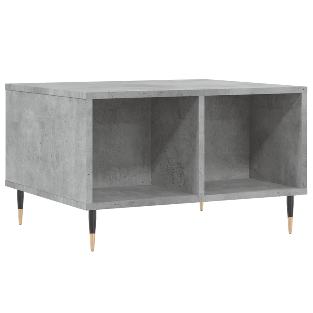 Mesa de centro 60x50x36,5 cm derivados de madeira cinza cimento