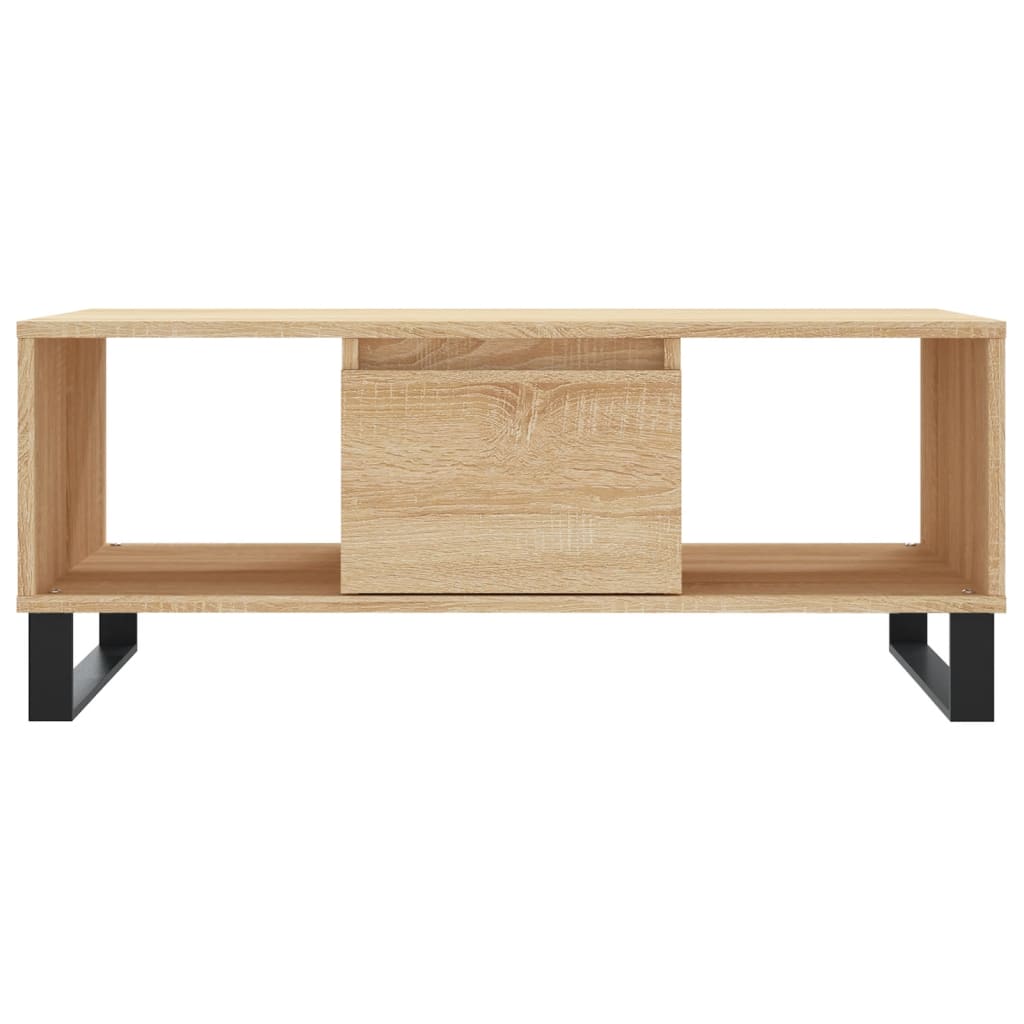 Mesa de centro 90x50x36,5 cm derivados madeira carvalho sonoma