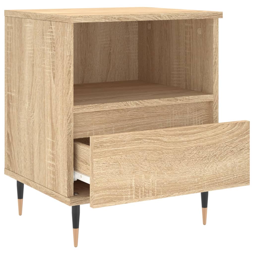 Mesa de cabeceira 40x35x50 cm derivados madeira carvalho sonoma