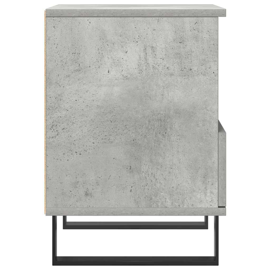 Mesas de cabeceira 2 pcs derivados de madeira cinzento cimento