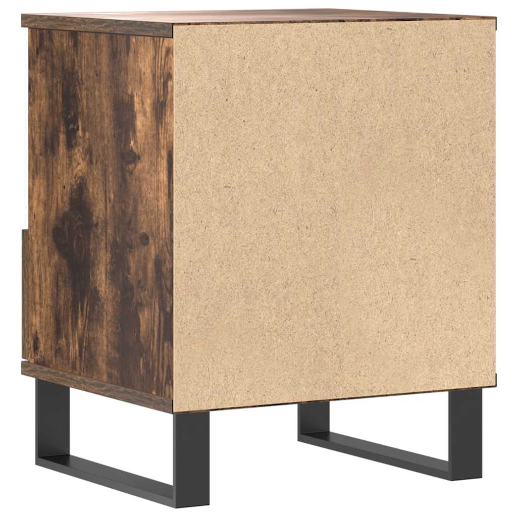 Mesa de cabeceira 40x35x50 cm derivados madeira carvalho fumado
