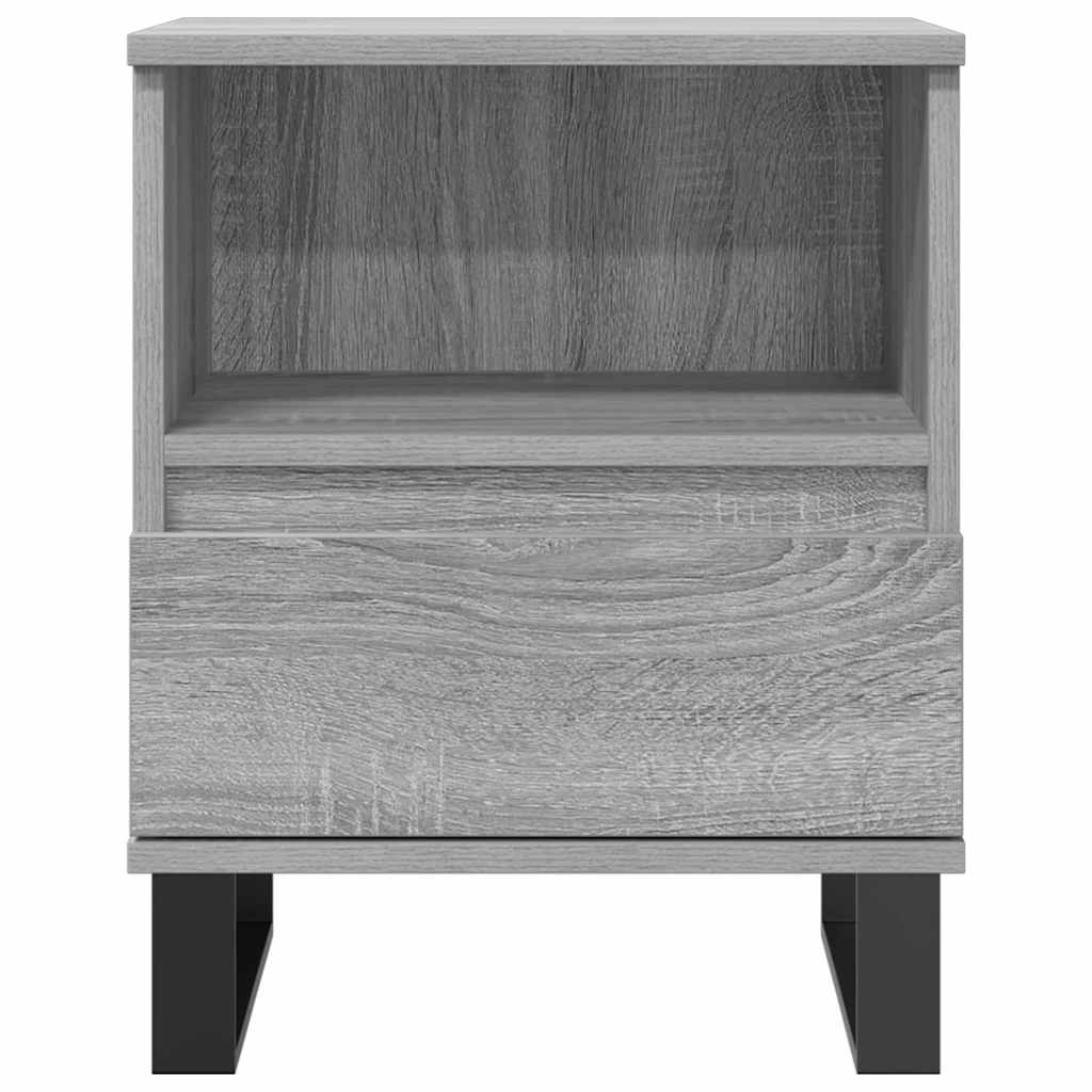 Mesas de cabeceira 2 pcs derivados de madeira cinzento sonoma