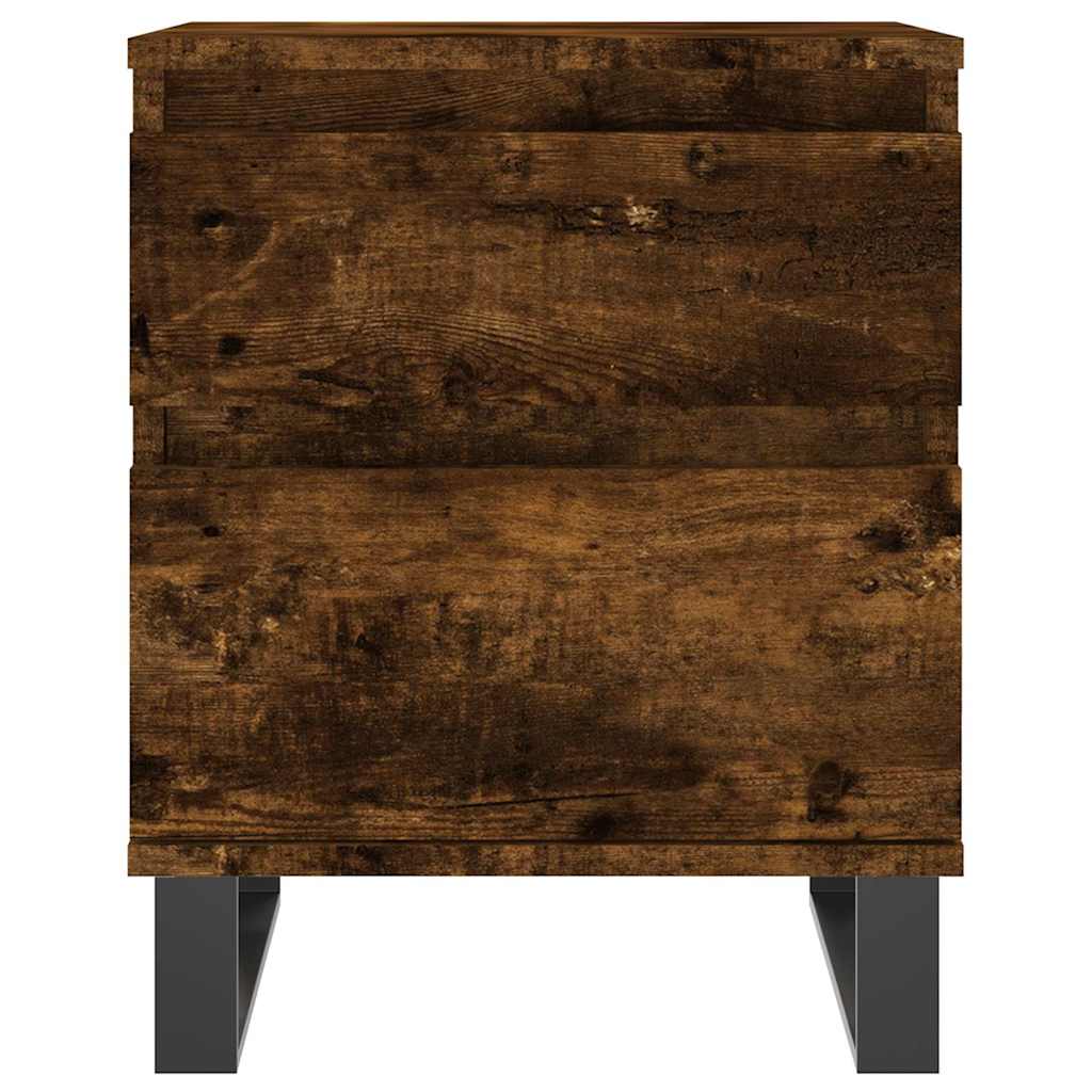 Mesa de cabeceira 40x35x50 cm derivados madeira carvalho fumado