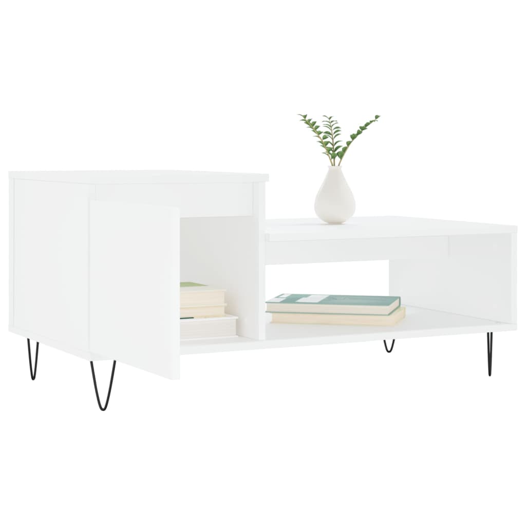Mesa de centro 100x50x45 cm derivados de madeira branco