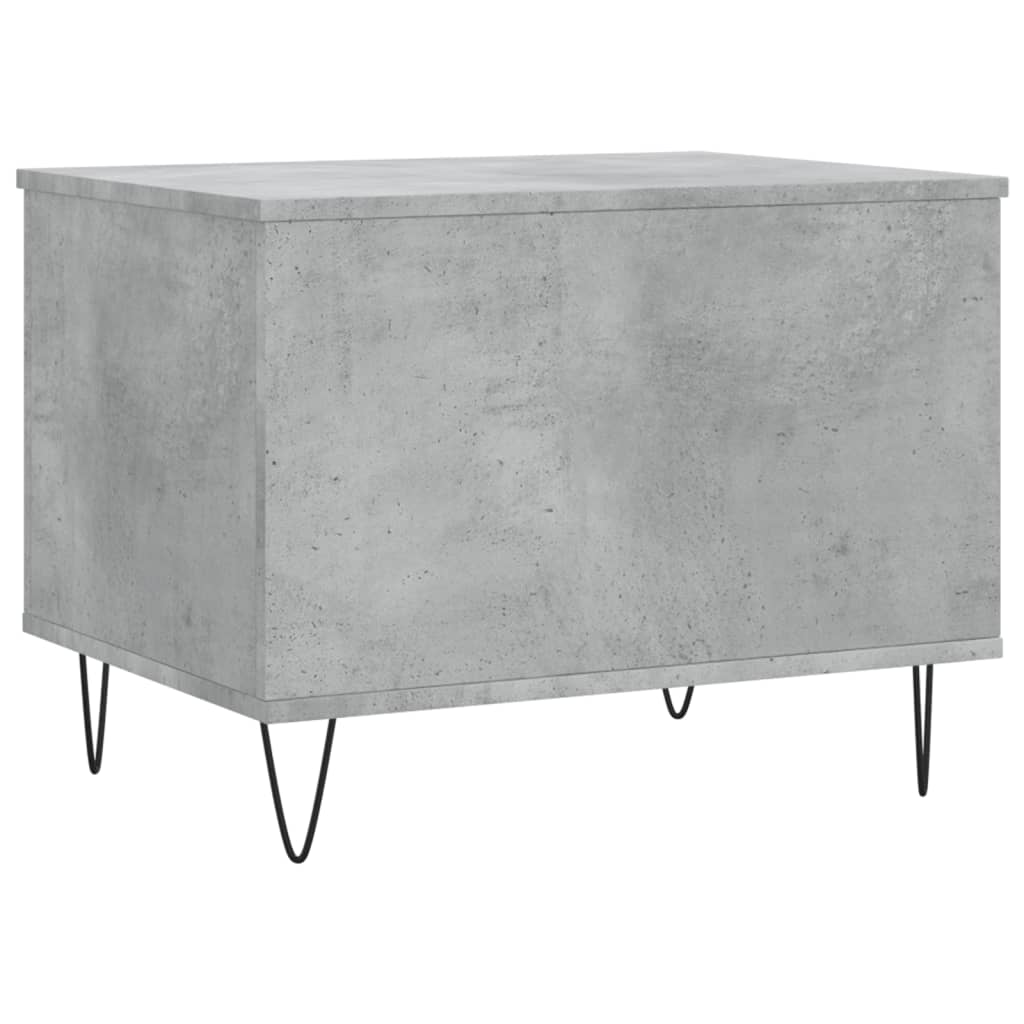 Mesa de centro 60x44,5x45 cm derivados madeira cinzento cimento