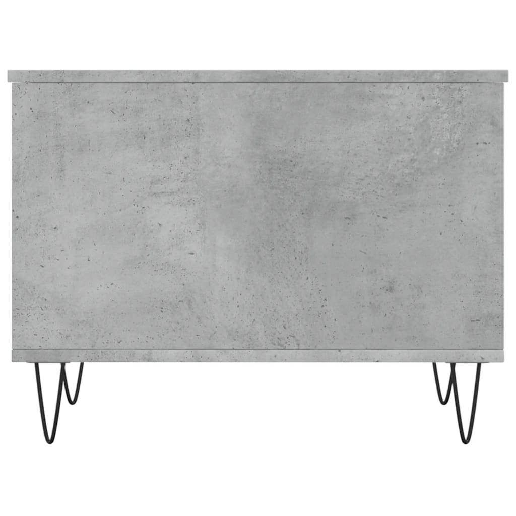 Mesa de centro 60x44,5x45 cm derivados madeira cinzento cimento