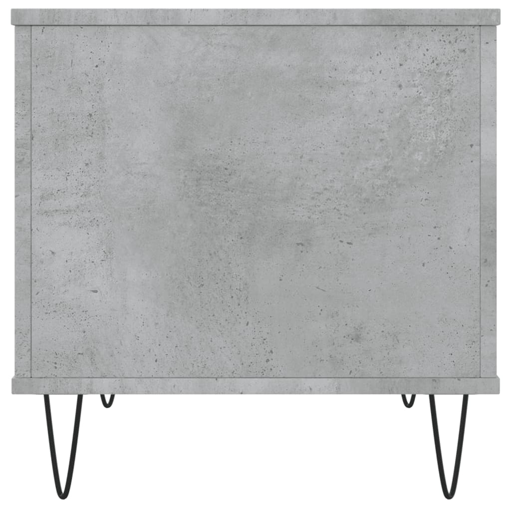 Mesa de centro 60x44,5x45 cm derivados madeira cinzento cimento