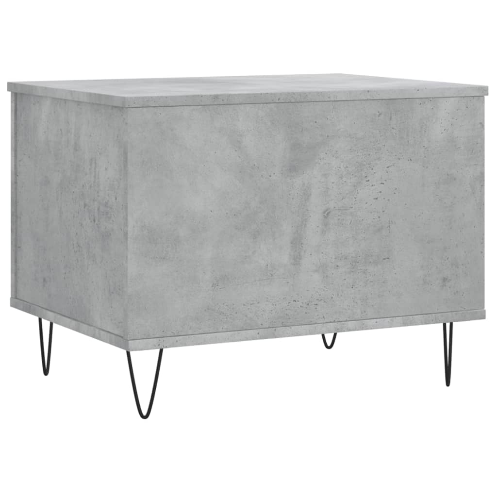 Mesa de centro 60x44,5x45 cm derivados madeira cinzento cimento