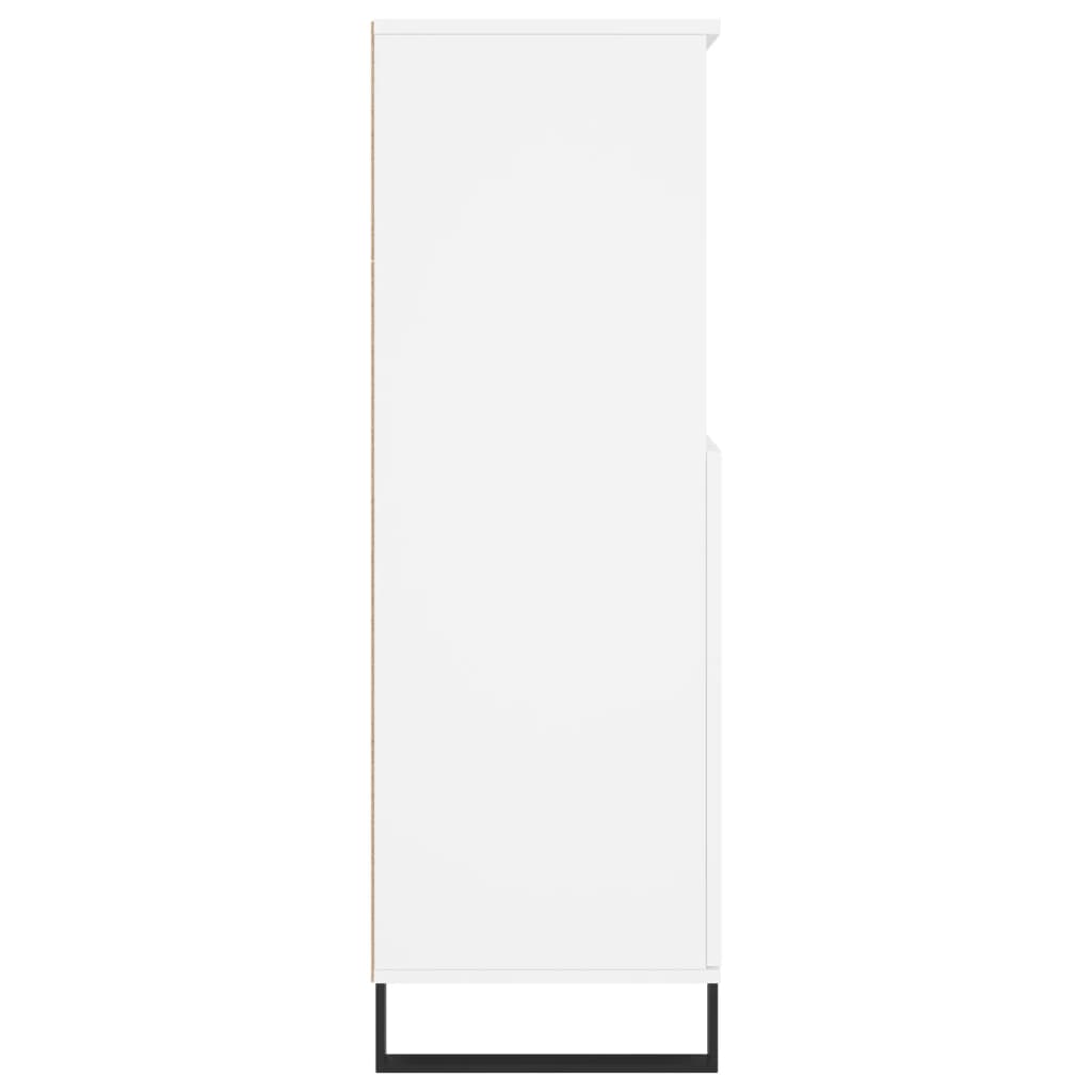 Aparador alto 60x36x110 cm derivados de madeira branco