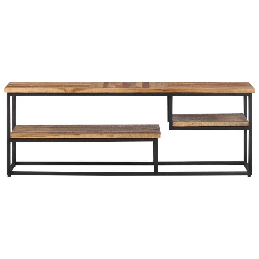 Móvel de TV 110x30x39 cm teca recuperada maciça