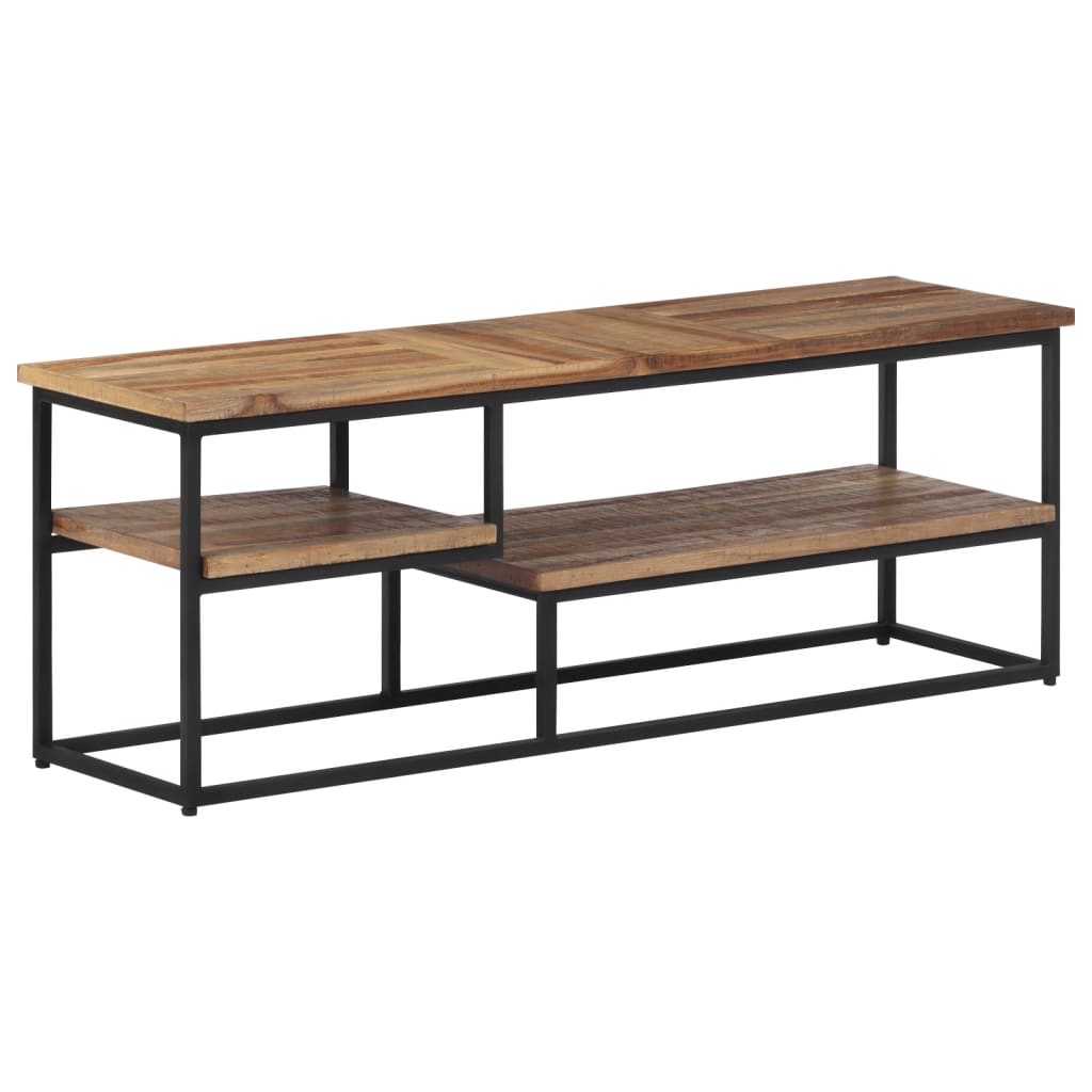 Móvel de TV 110x30x39 cm teca recuperada maciça