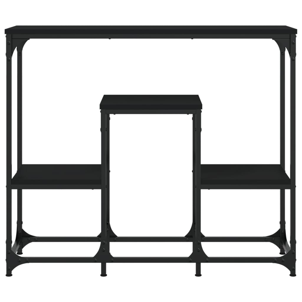 Mesa consola 89,5x28x76 cm derivados de madeira preto