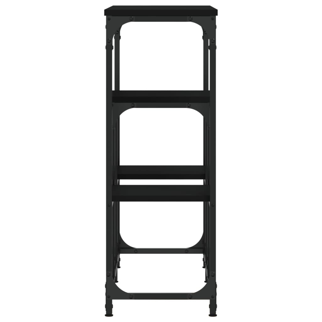Mesa consola 89,5x28x76 cm derivados de madeira preto