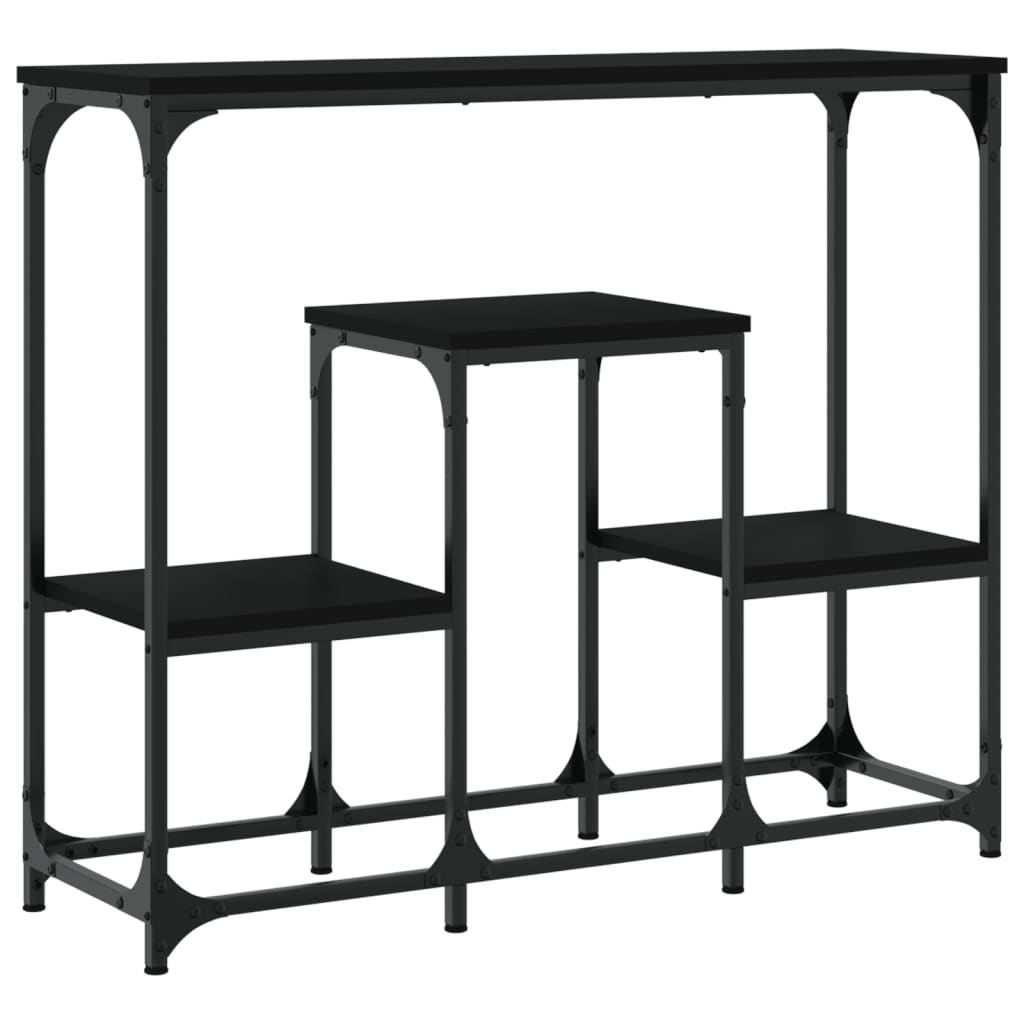 Mesa consola 89,5x28x76 cm derivados de madeira preto