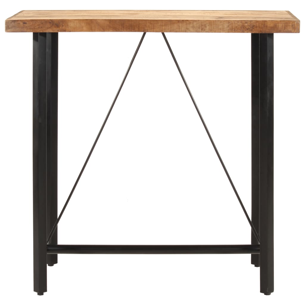 Mesa de bar 110x55x107 cm madeira de mangueira maciça e ferro