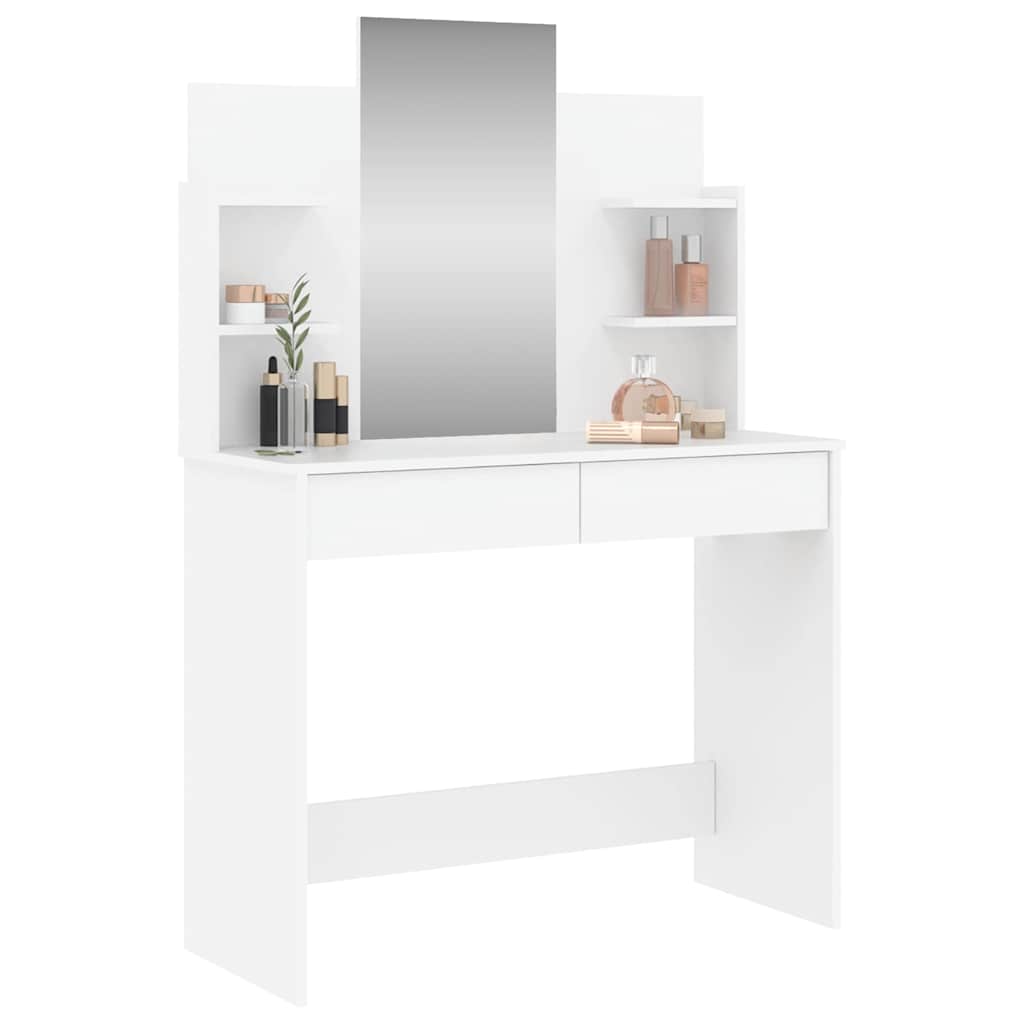 Toucador com espelho 96x39x142 cm cor branco