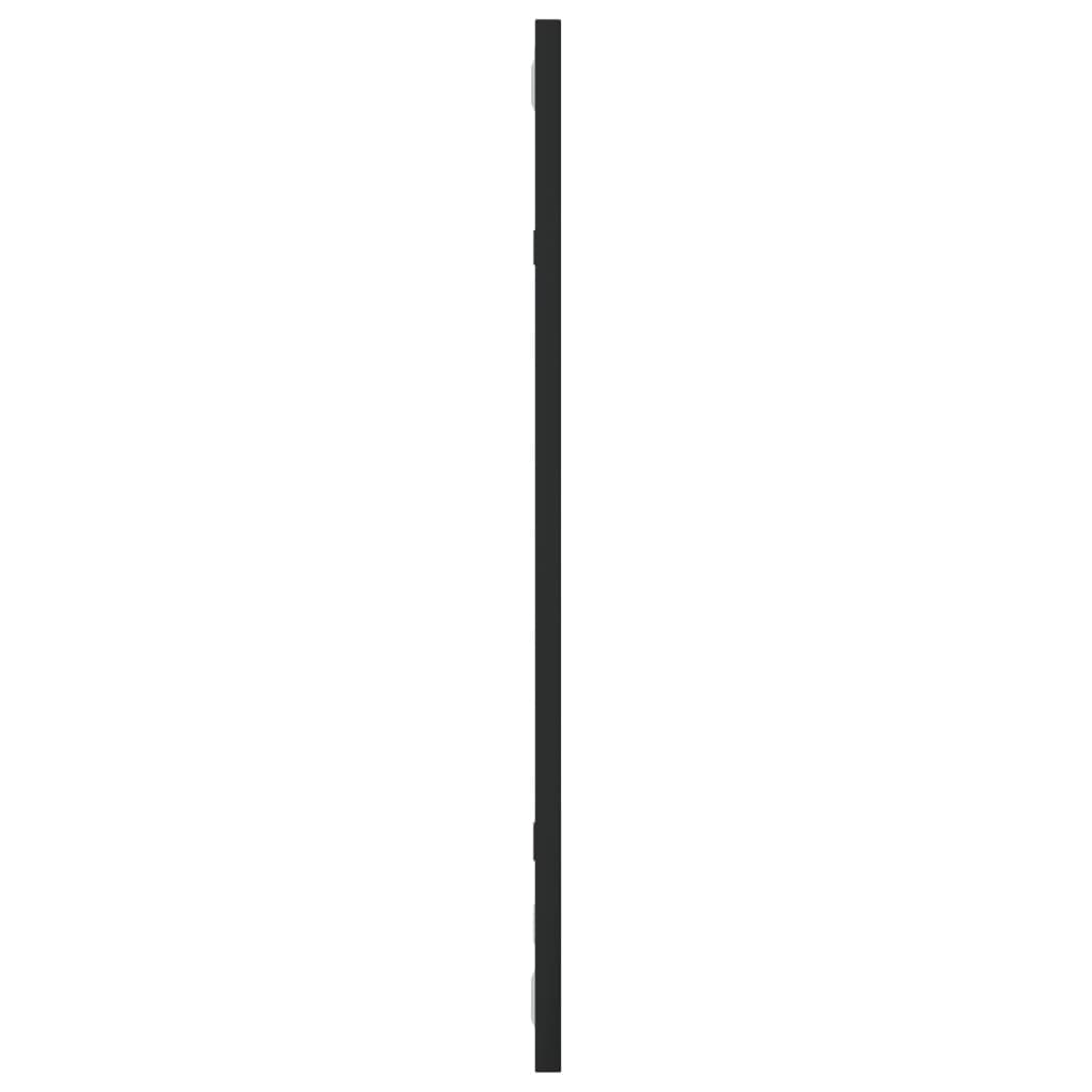 Espelho de parede retangular 30x60 cm ferro preto