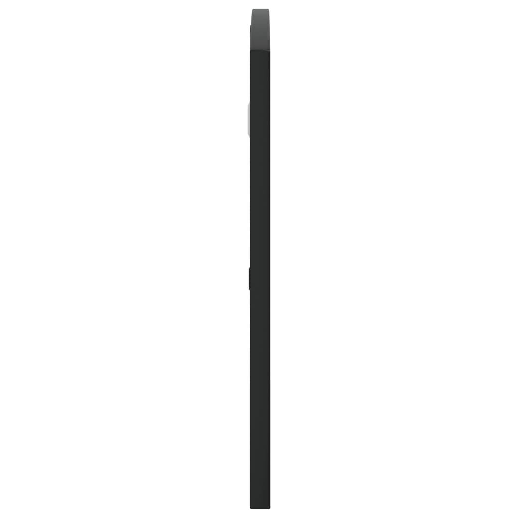 Espelho de parede arqueado 80x40 cm ferro preto