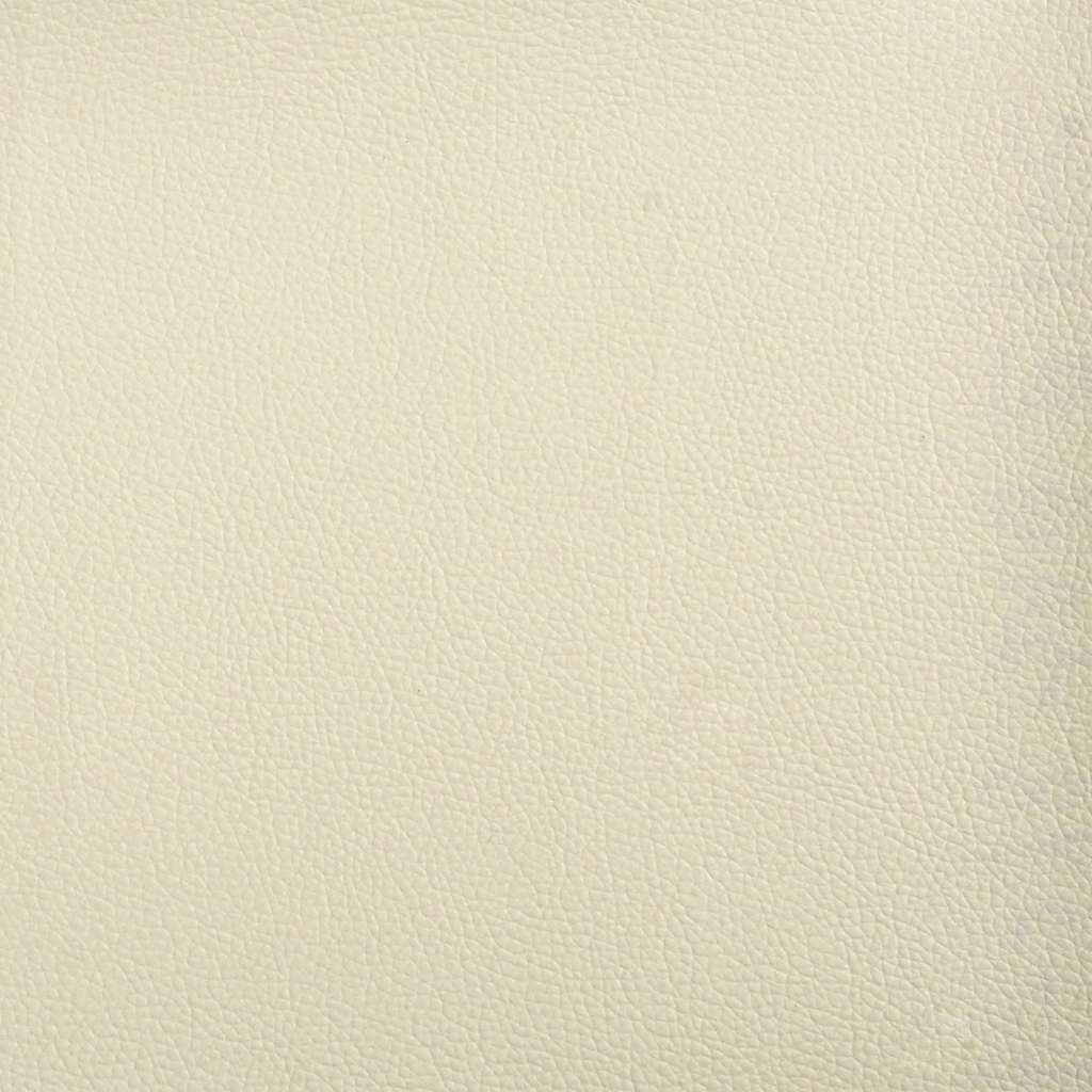 Sofá de 2 lugares 140 cm couro artificial cor creme